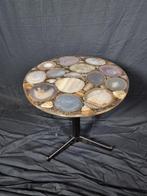 Table dappoint - Acier, Agate, époxy - Table dagate, Antiek en Kunst