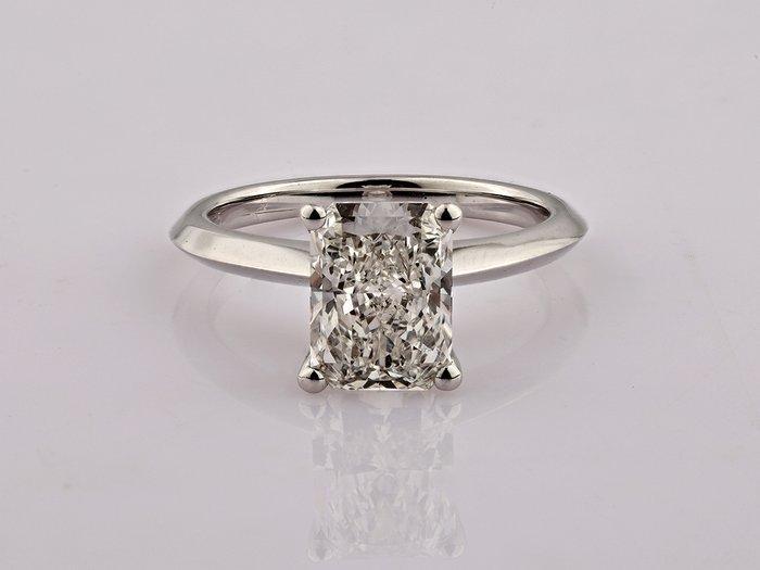 Ring - 14 karaat Witgoud - 2.52ct. tw. Diamant (Lab-grown), Handtassen en Accessoires, Ringen