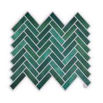 Crédence adhésive - chevrons verts fins - 20 pièces | 1,8 m², Huis en Inrichting, Verzenden