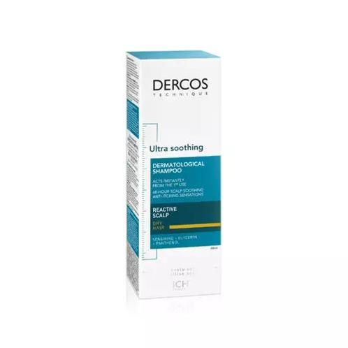 Vichy Dercos Ultra Soothing Dermatological Shampoo - Dry..., Handtassen en Accessoires, Uiterlijk | Haarverzorging, Nieuw, Verzenden