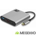 ACT USB-C naar HDMI female multiport adapter met PD, Verzenden, Nieuw
