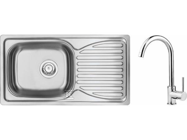 Veiling - Zen | Spoelbak 0113 + RVS kraan, Huis en Inrichting, Keuken | Keukenelementen, Nieuw