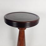 Plantentafel - Eik - bijzettafel / piëdestal, Antiek en Kunst