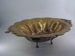 Large (50 cm) copper/metal bowl on four feet