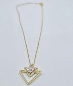 Zilver - Halsketting - Sardonische cameo, Antiek en Kunst