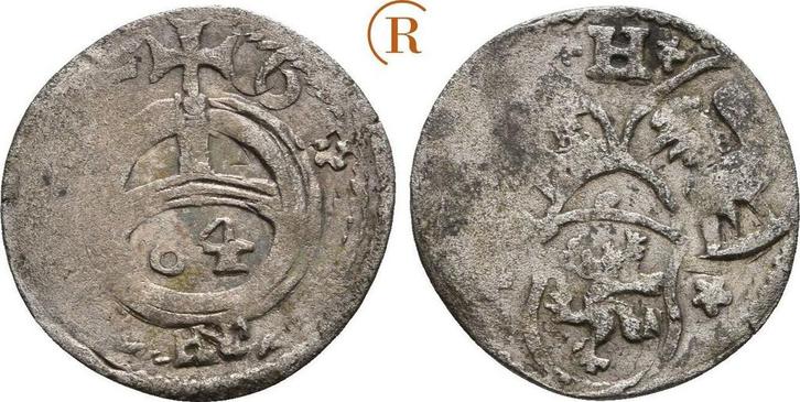 Dreier ( Groeschlein ) Schleusingen 1556 Henneberg: Wilhe..., Timbres & Monnaies, Monnaies | Europe | Monnaies non-euro, Envoi