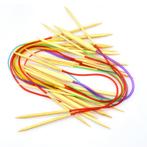 Rondbreinaalden Set 80cm 18 Stuks Breinaalden zonder Knop, Verzenden, Nieuw