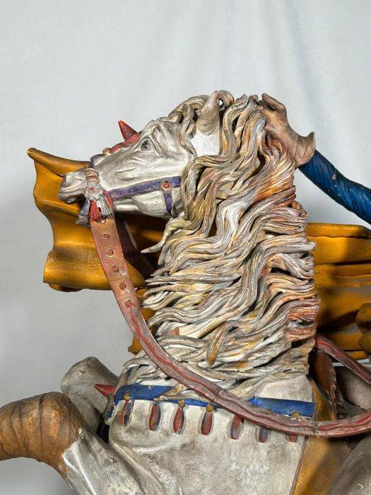 Beeld, Napoleon - 72 cm - tegels, Antiek en Kunst, Antiek | Keramiek en Aardewerk