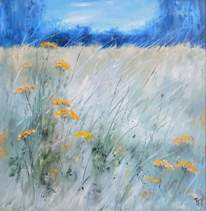 Robert Popczyk Art - Summer meadow, Antiquités & Art, Art | Peinture | Moderne