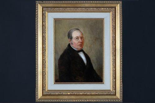 Jean Louis le Rütte (1801-1878) - Herenportret, Antiek en Kunst, Kunst | Schilderijen | Klassiek