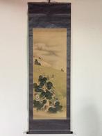 Hunting Samurai / Japanese Vintage Hanging Scroll KAKEJIKU /, Antiek en Kunst