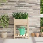 vidaXL Tuin Plantpot Beige 60.5 x 60 x 76.5 cm Massief, Tuin en Terras, Verzenden, Nieuw