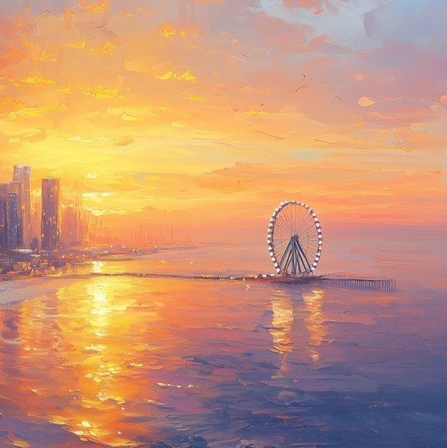 Irina Collins - Palm City · NO Reserve, Antiek en Kunst, Kunst | Schilderijen | Modern