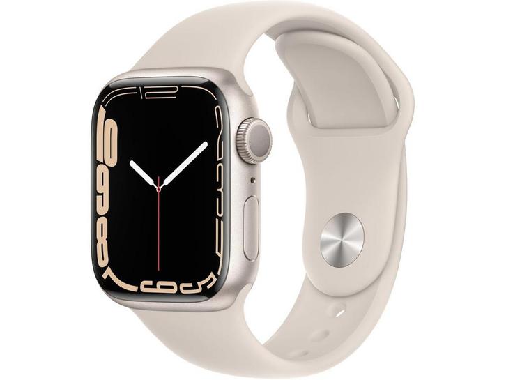 Apple Watch Series 7 - Smartwatch - Zuurstofmeting ECG - Wit, Handtassen en Accessoires, Smartwatches, Zo goed als nieuw, Verzenden
