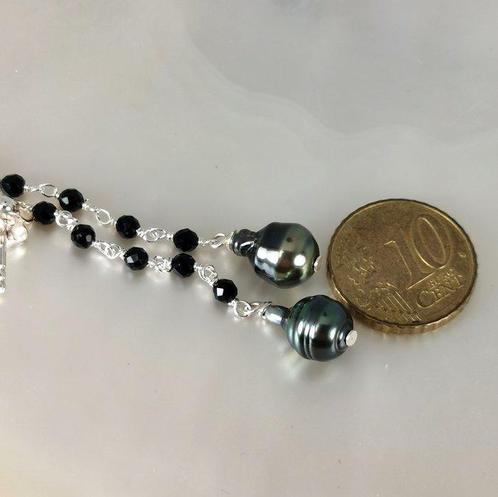 Zonder Minimumprijs - Oorbellen Zilver Parel - Spinel -, Handtassen en Accessoires, Oorbellen