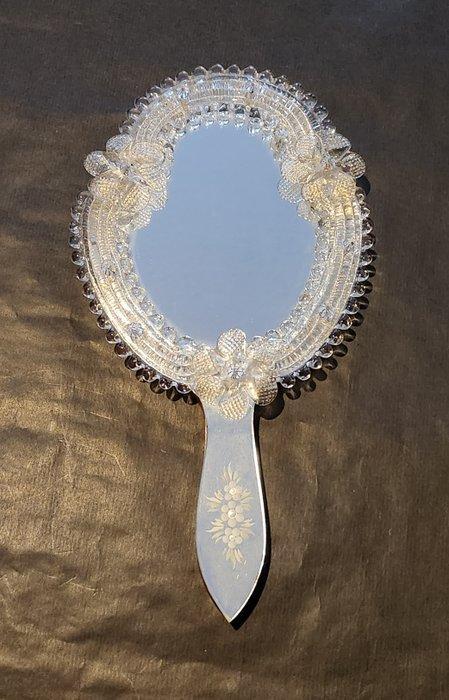 Murano - Handspiegel - Muranoglas - Luxueuze, Antiek en Kunst, Antiek | Overige Antiek
