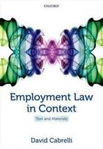 Employment law in context: text and materials by David, David Cabrelli, Verzenden