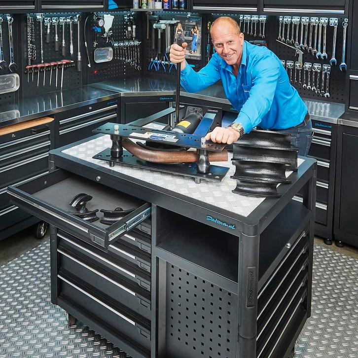 Datona Hydraulische pijpenbuiger 16 ton - Datona - Zwart, Doe-het-zelf en Bouw, Gereedschap | Overige machines, Ophalen of Verzenden