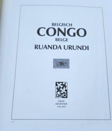 Congo belge 1886 - Album timbres Davo Congo Ruanda-Urundi beschikbaar voor biedingen