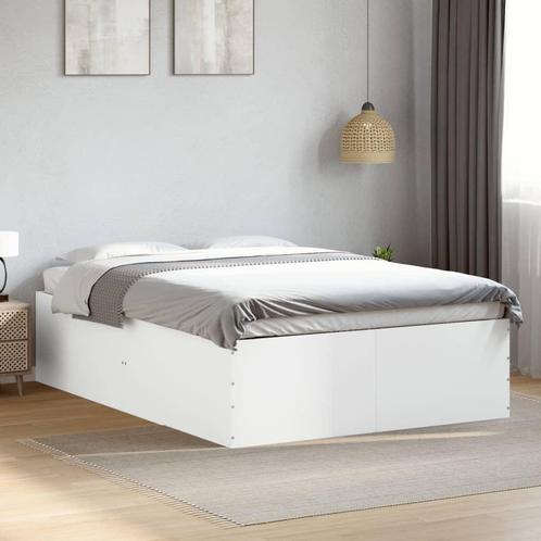 vidaXL Bedframe bewerkt hout wit 140x200 cm, Huis en Inrichting, Slaapkamer | Bedden, Nieuw, Verzenden
