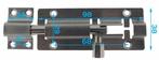 Profielgrendel Rvs 100mm, Tuin en Terras, Verzenden, Nieuw
