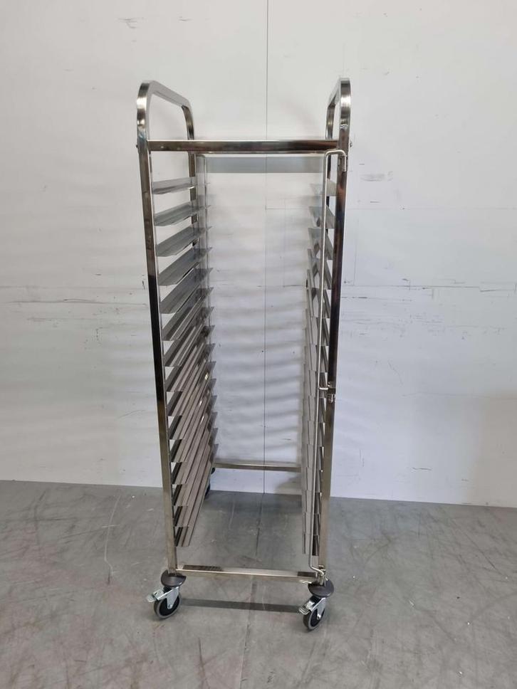 Chariot Regal en acier inoxydable 15 x 47/66 cm Horeca, Zakelijke goederen, Horeca | Overige, Verzenden