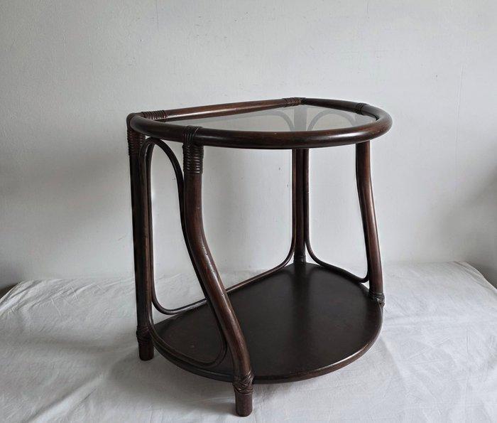 Tafel - Glas, Rattan, Antiek en Kunst, Kunst | Designobjecten
