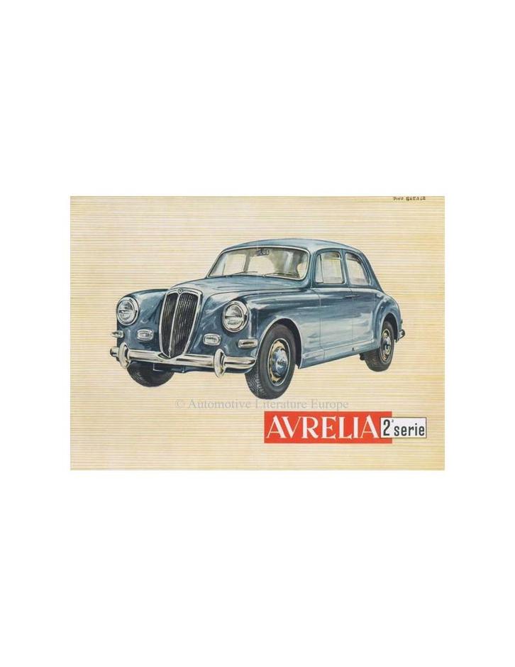 1955 LANCIA AURELIA BERLINA BROCHURE ENGELS, Boeken, Auto's | Folders en Tijdschriften