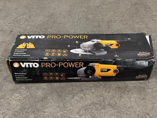 Veiling - Vito haakse slijper ø230mm 2200W Pro-Power, Doe-het-zelf en Bouw, Gereedschap | Slijpmachines, Gebruikt