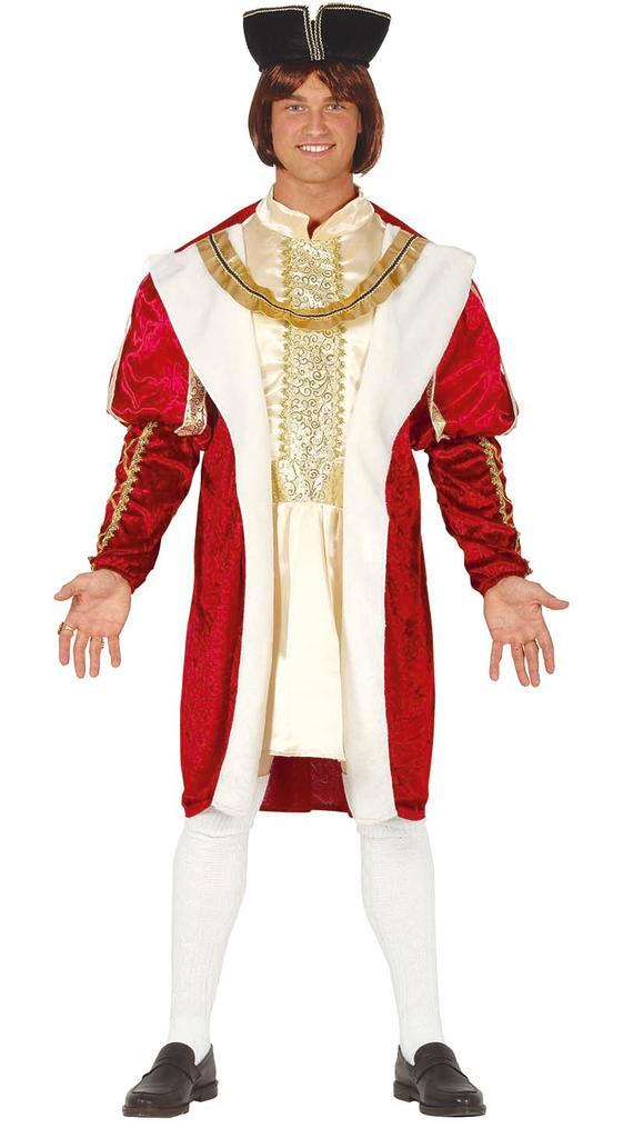 Koning Kostuum Heren L, Kleding | Heren, Carnavalskleding en Feestkleding, Nieuw, Verzenden