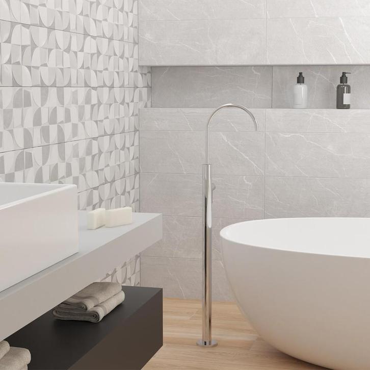 Kediri Neutro / Design Tegel ( Keramisch ) / 30x90 /, Doe-het-zelf en Bouw, Tegels, Ophalen of Verzenden