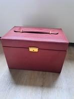 Sieradendoos - kunstleder - Grote sieradenkist, Antiek en Kunst