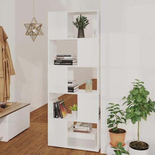 vidaXL Boekenkast/kamerscherm 60x24x155 cm bewerkt hout wit, Huis en Inrichting, Kasten | Boekenkasten, Nieuw, Verzenden
