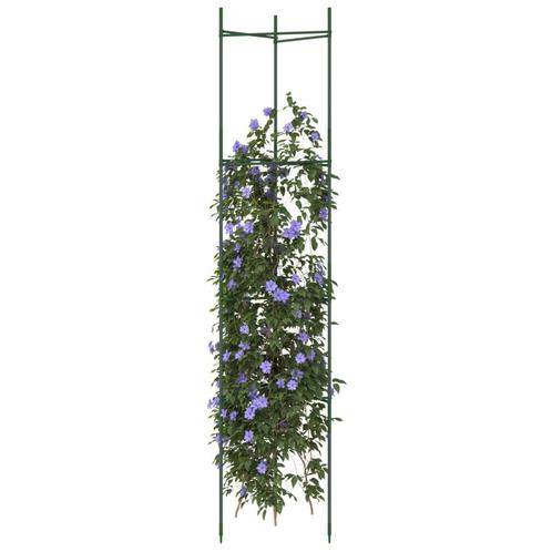 vidaXL Cages à tomates 6 pcs 154 cm acier et PP, Jardin & Terrasse, Pots de fleurs, Neuf, Envoi