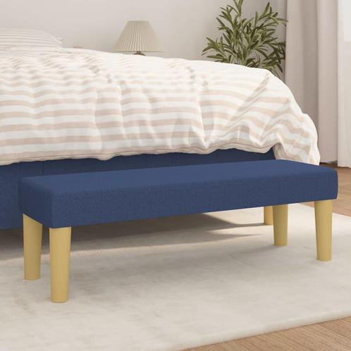 vidaXL Bankje 100x30x30 cm stof blauw, Huis en Inrichting, Overige Huis en Inrichting, Nieuw, Verzenden