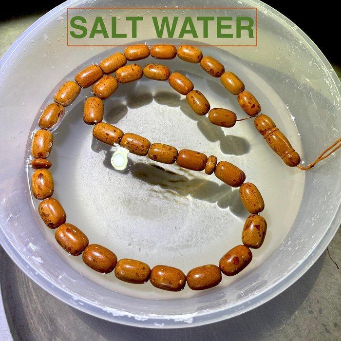 Grote Tesbih Misbaha gebedsketting amber kralen 196,6 g -, Antiek en Kunst, Curiosa en Brocante