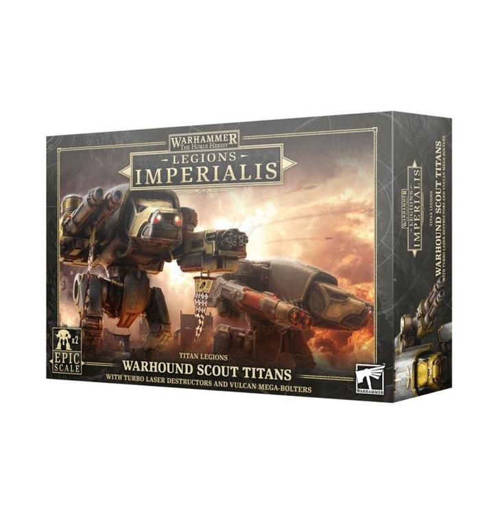 The Horus Heresy Warhound Scout Titans with Turbo Laser, Hobby en Vrije tijd, Wargaming, Ophalen of Verzenden