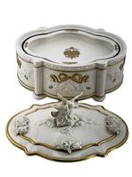 Œuf Fabergé - Boîte à musique Snow Dove Jewelery avec