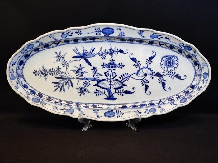 Meissen - Schaal - 54,7×27,0 cm antieke visschaal/zeer grote, Antiquités & Art, Antiquités | Verre & Cristal