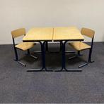 complete school set Galvanitas 12 stuks tafels + stoelen, Gebruikt, Hout, Vijf, Zes of meer stoelen