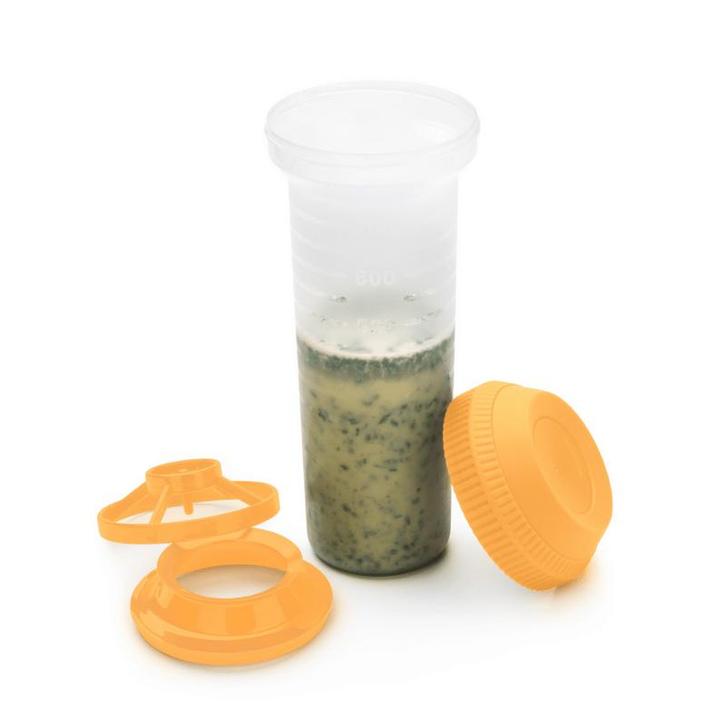 Tupperware Quick Shake 750 ml GeelTransparant, Huis en Inrichting, Keuken | Tupperware, Nieuw, Verzenden