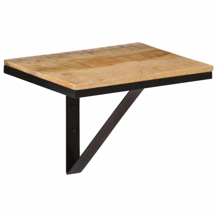 vidaXL Wandschap 40x30x32 cm massief mangohout en ijzer, Huis en Inrichting, Kasten | Wandmeubels, Nieuw, Verzenden