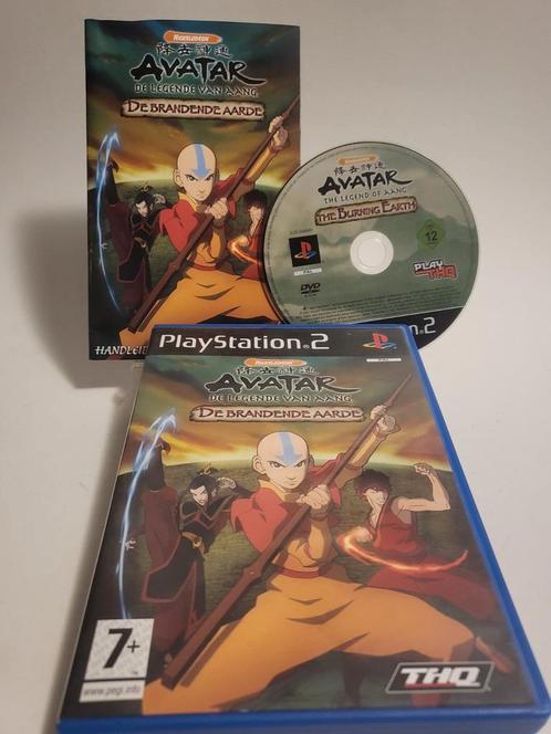 Avatar de Legende van Aang de Brandende Aarde Playstation 2, Games en Spelcomputers, Games | Sony PlayStation 2, Zo goed als nieuw
