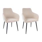 2dekans | Kick Set van 2 Eetkamerstoelen Maud - 51 x 58 x 88, Ophalen of Verzenden, Nieuw