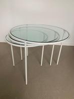 Tables gigognes - Métal, Verre - Trois tables dappoint