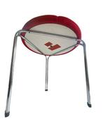 Tacke - Tabouret - Chrome, Textile, Antiek en Kunst