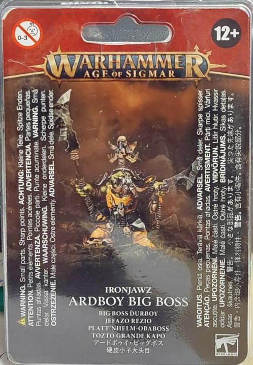 Ironjawz Ardboy Big Boss (Warhammer Age of Sigmar nieuw), Hobby & Loisirs créatifs, Wargaming, Enlèvement ou Envoi