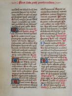 Manuscript - Manuscript from a French Book of Hours - ca., Verzamelen, Nieuw