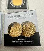 Duitsland. Medal ND 20 Mark + 20 Mark (.999) (2 bars) oro