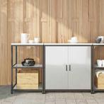 vidaXL Keukenopbergsysteem met plank 2 pcs Zilver 150 x 50 x, Verzenden, Nieuw